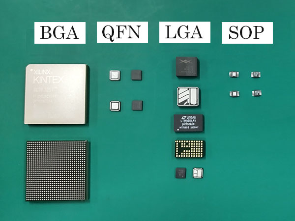リユース対象品（BGA・QFN・LGA・SOP）イメージ画像